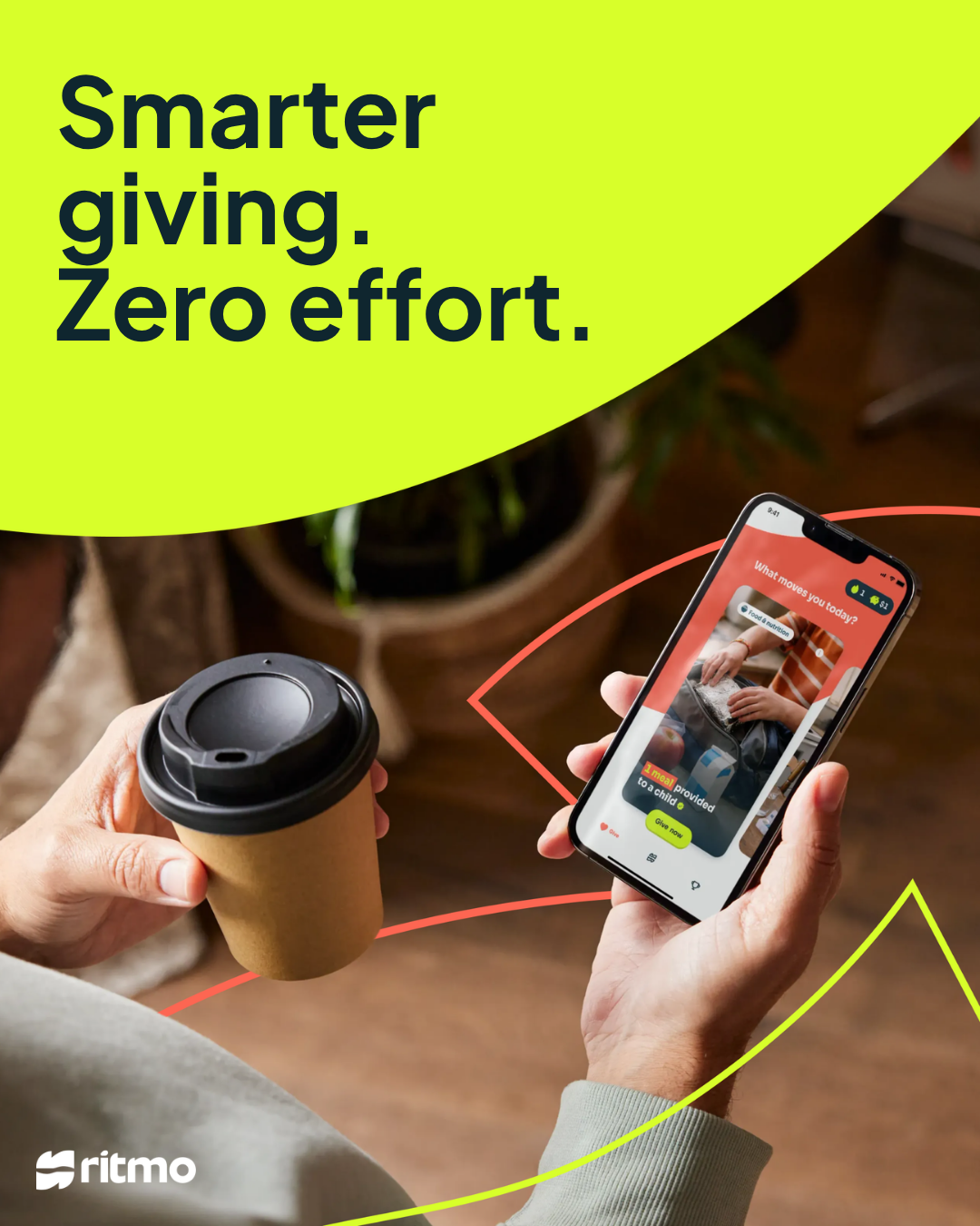 Ritmo, the daily giving app launching nationally across the US on June 16, 2026, lets users choose a verified cause in two taps and 10 seconds.