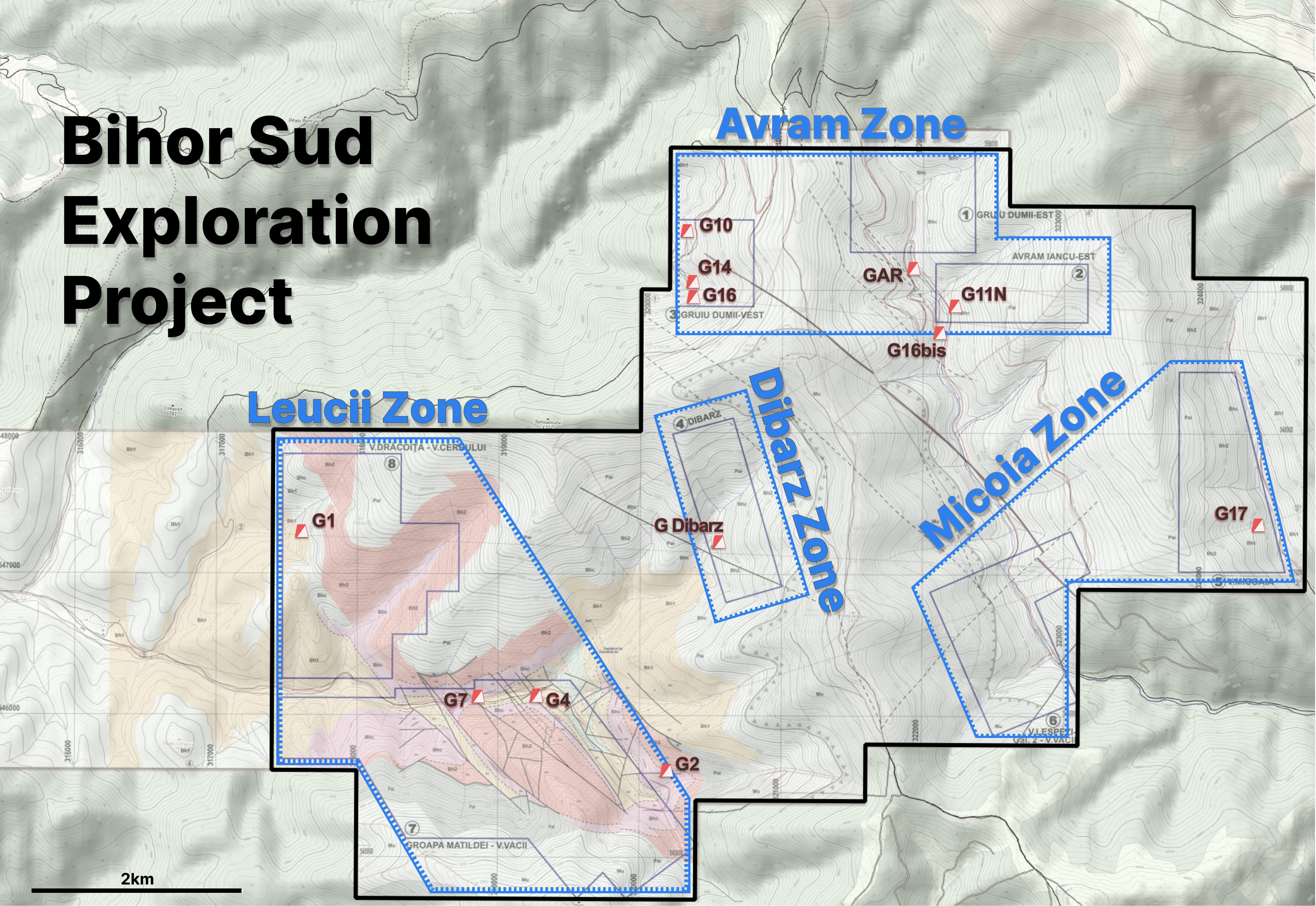 20220714 Bihor Sud exploration map