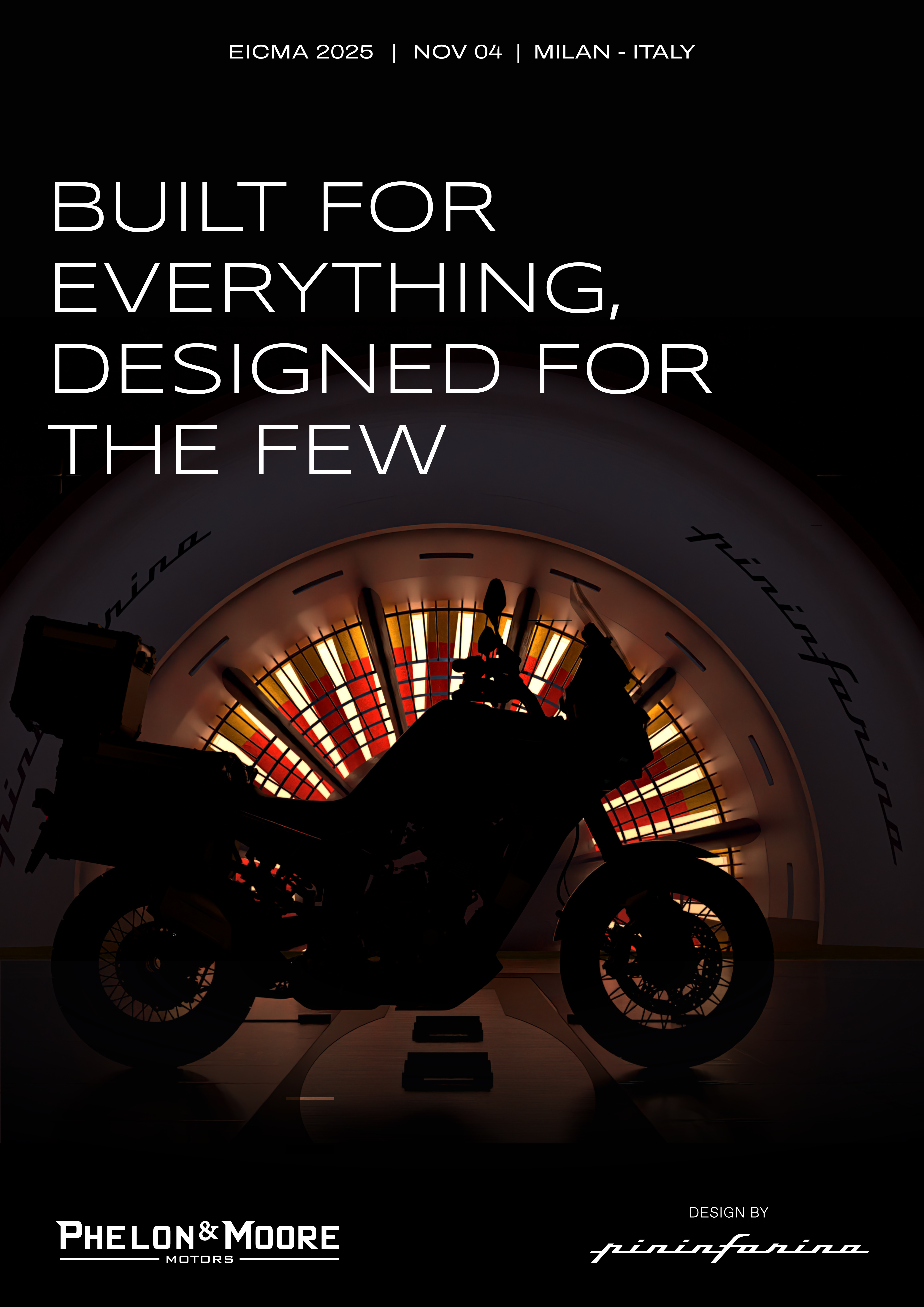 Capetown 7X design by PininfarinaTeaser image of the upcoming motorcycle in the Pininfarina wind-tunnel