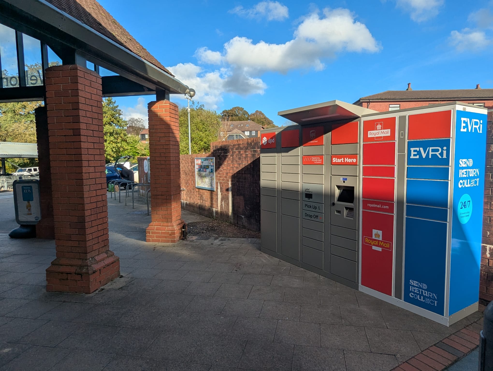 Parcel Pending by Quadient locker in Heathfield Co-op store.