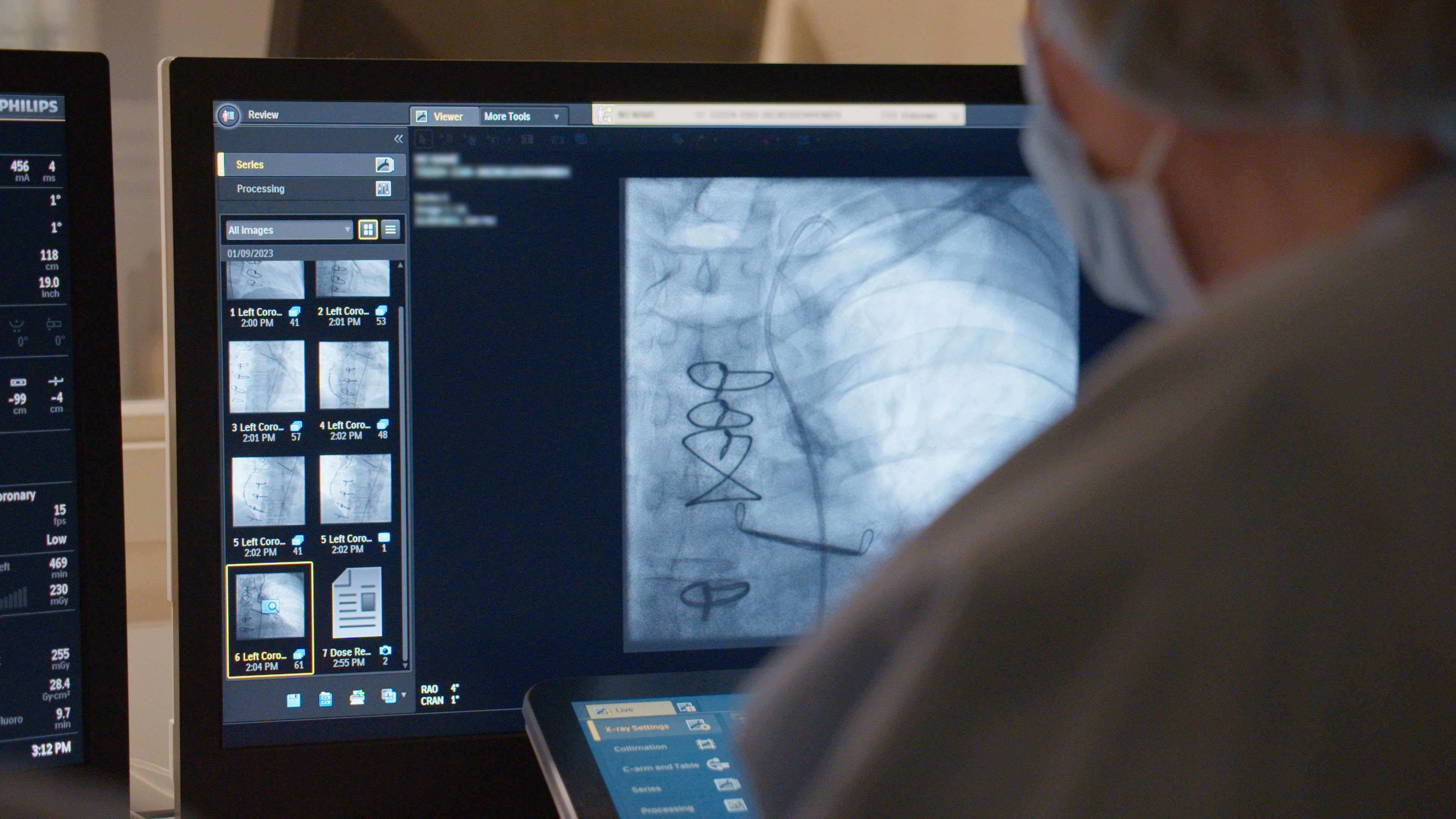 Control room in the cardiac interventional suite at TriHealth Heart & Vascular Institute on the campus of Bethesda North