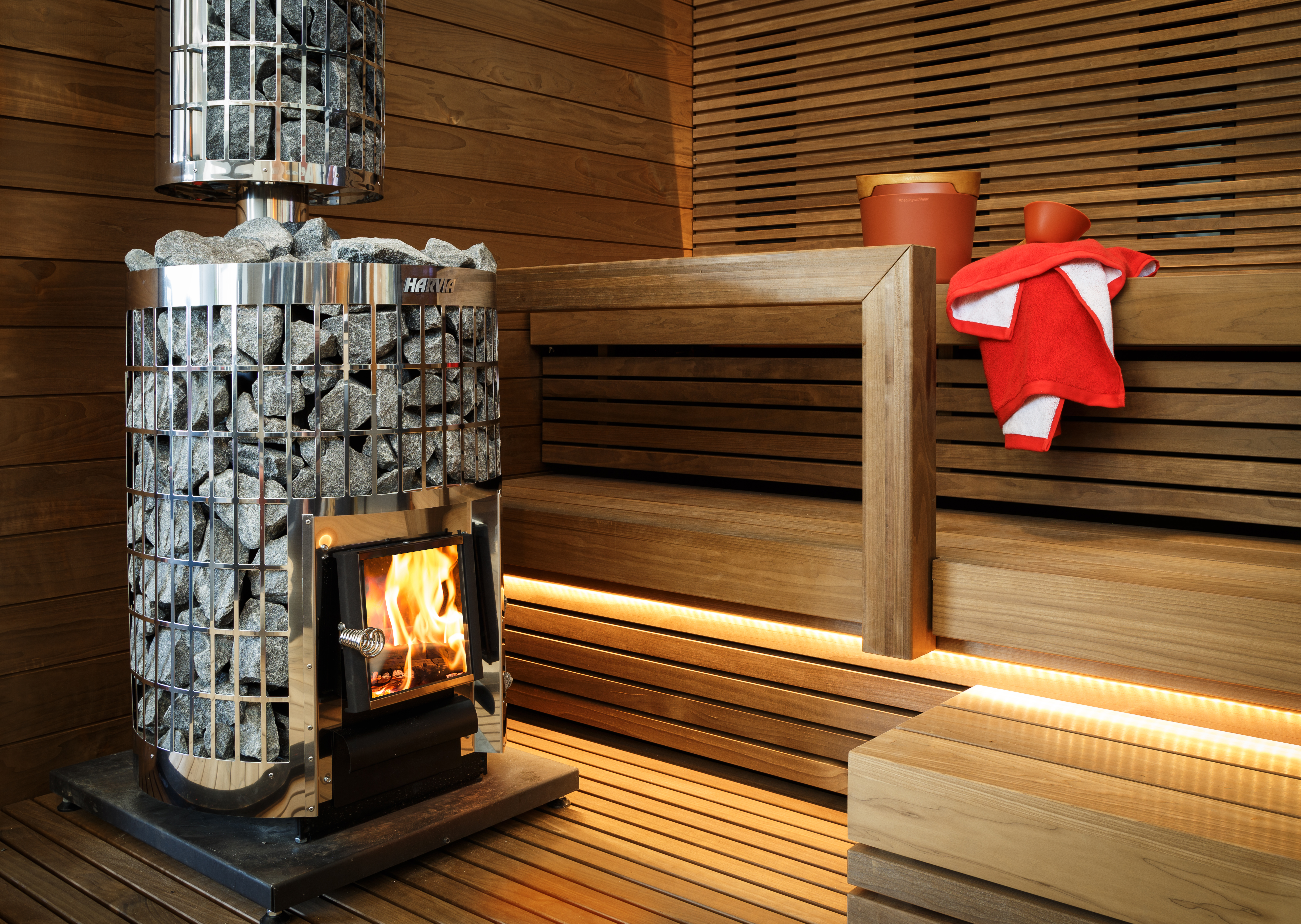 Harvia Cilindro wood-burning heater