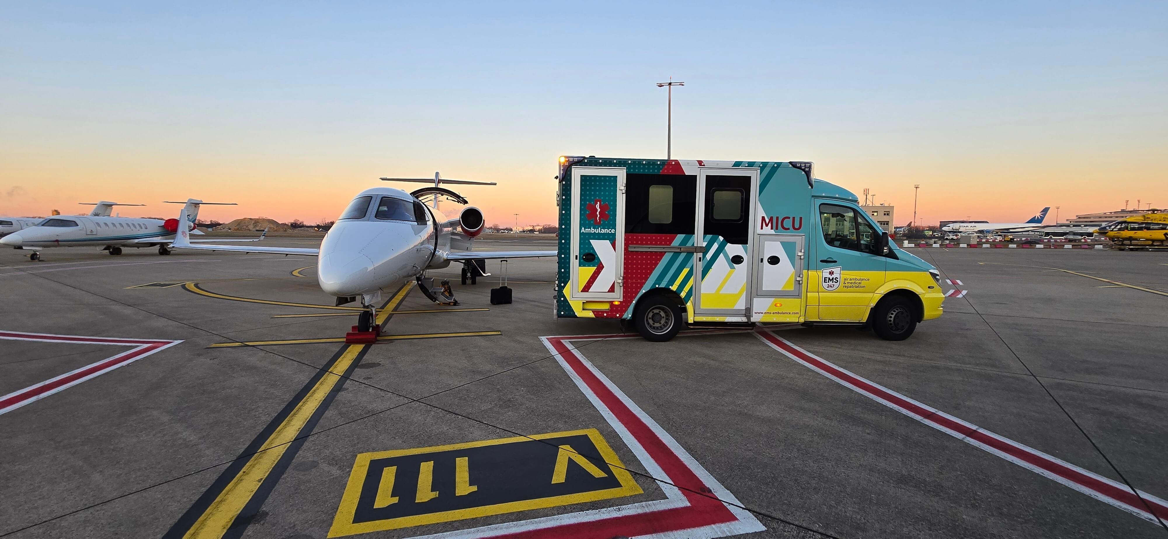 Air Ambulance Transport FRA - USA