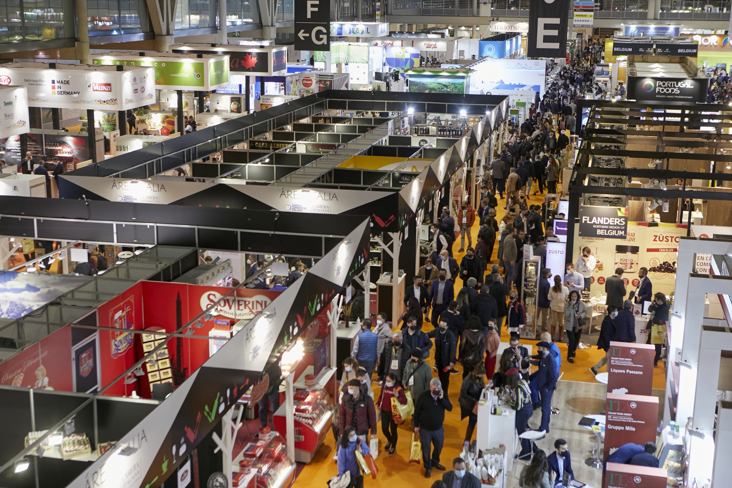 Panoramica International Pavilions Alimentaria 2022