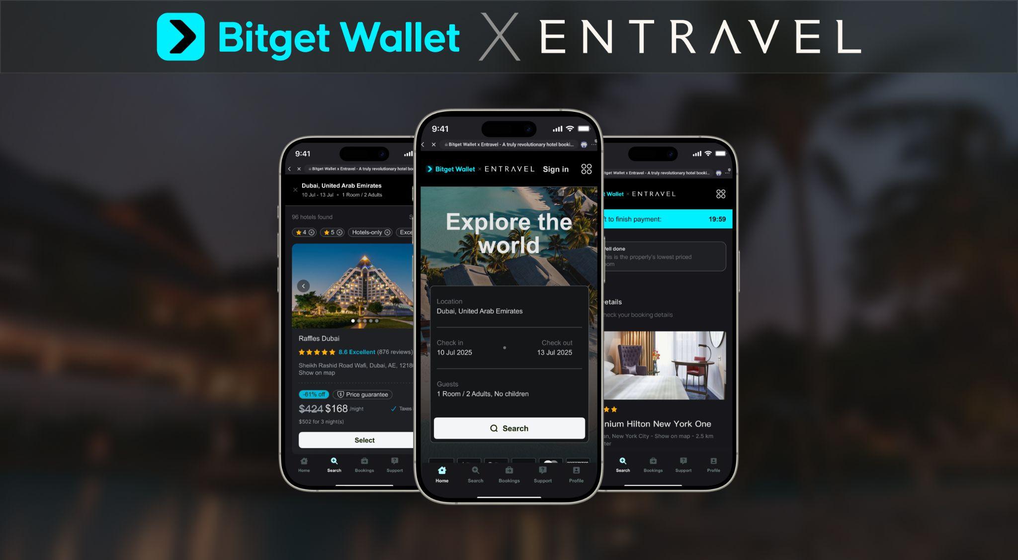 Bitget Wallet and Entravel Partner to Enable Discounted Luxury Hotel Bookings with Crypto