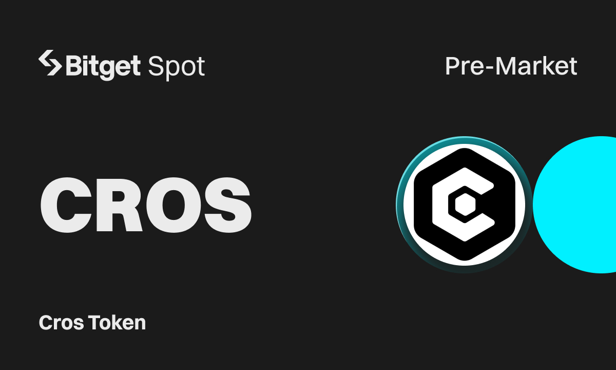 Bitget Announces Pre-Market Trading for Cros Token (CROS) AI Platform for In-Game Advertising