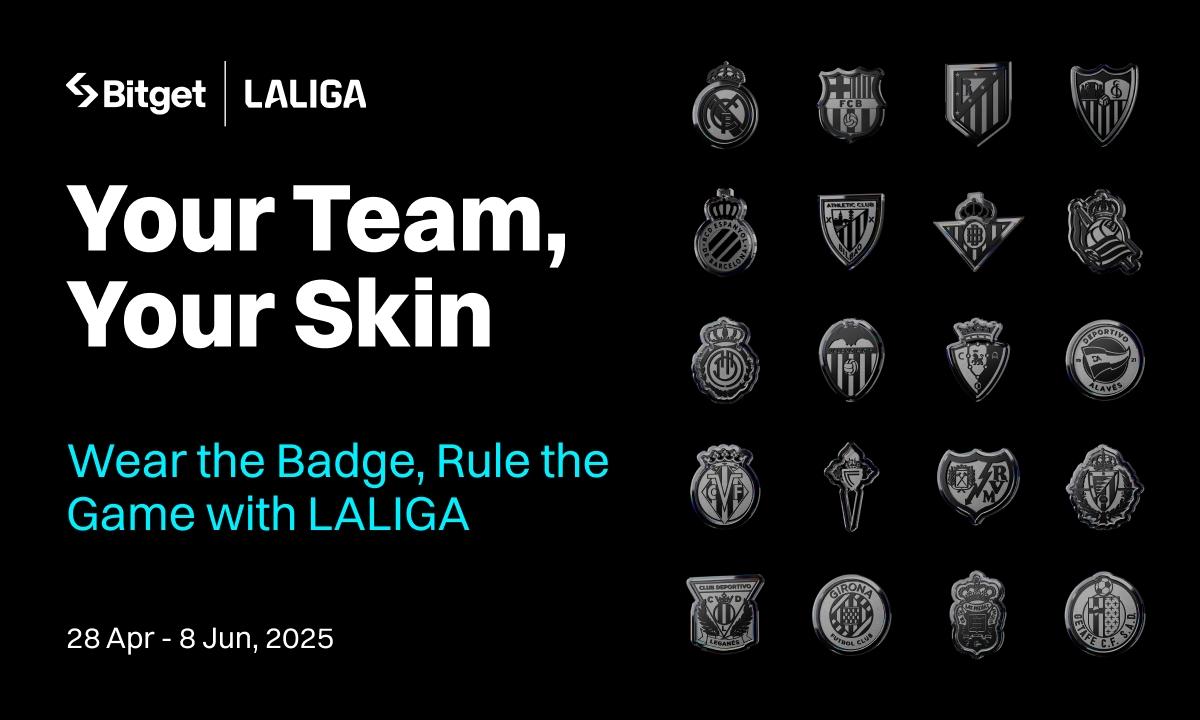 Bitget přináší exkluzivní LALIGA skiny: Obchodujte stylově v barvách Barçy, Realu Madrid a dalších