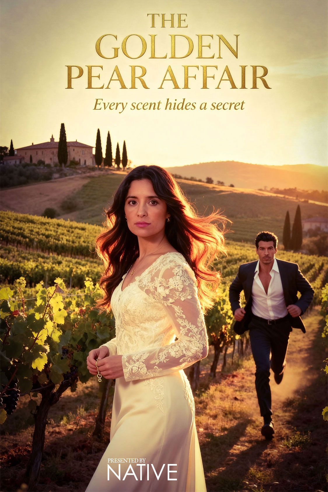 Soap opera poster for The Golden Pear Affair