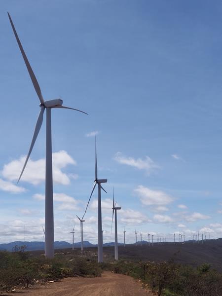 Wind farm in Bahia, Brazil 