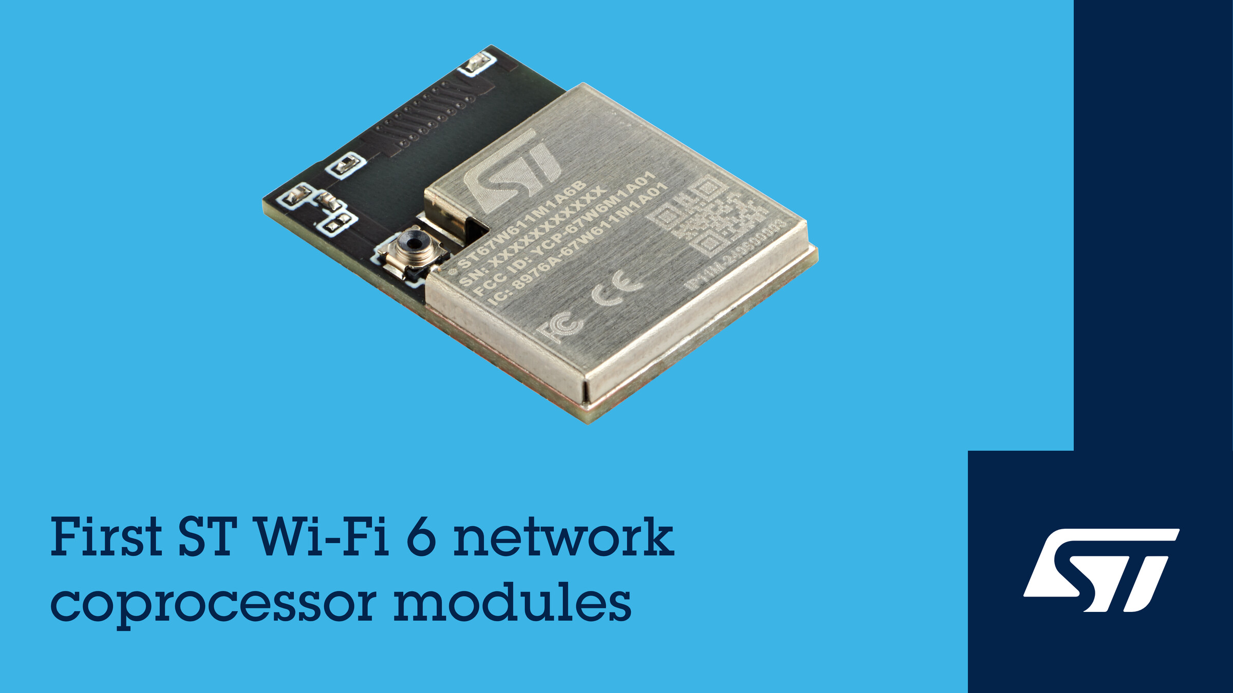 First ST Wi-Fi 6 network coprocessor modules