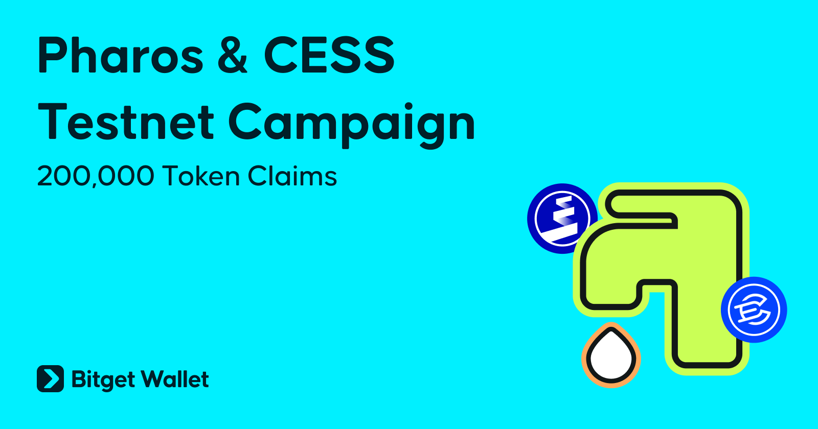 Bitget Wallet Launches Pharos and CESS Testnet Campaigns, Distributing 200,000 Tokens