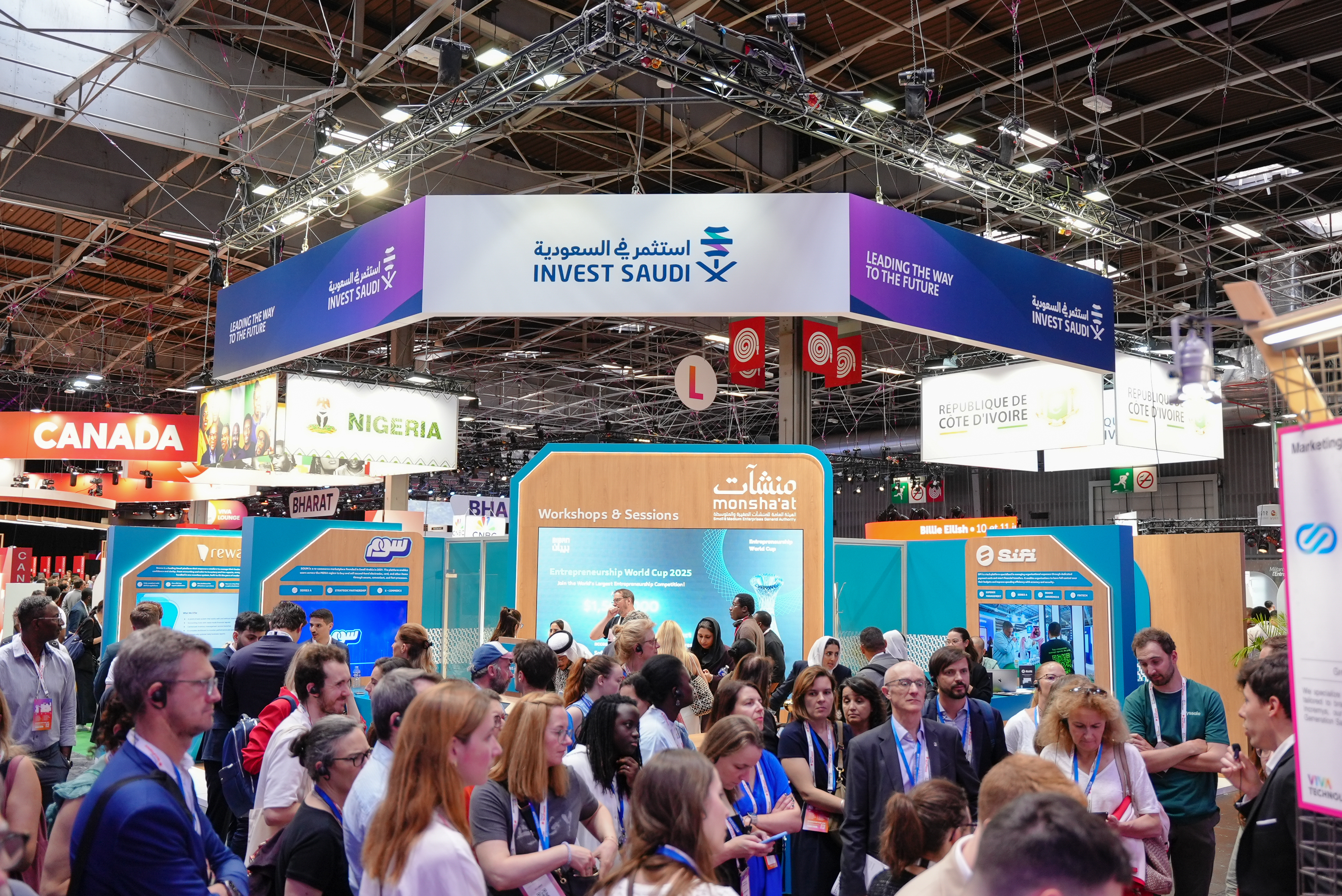 Monsha'at showcases top Saudi startups at VivaTech 2025 in Paris.