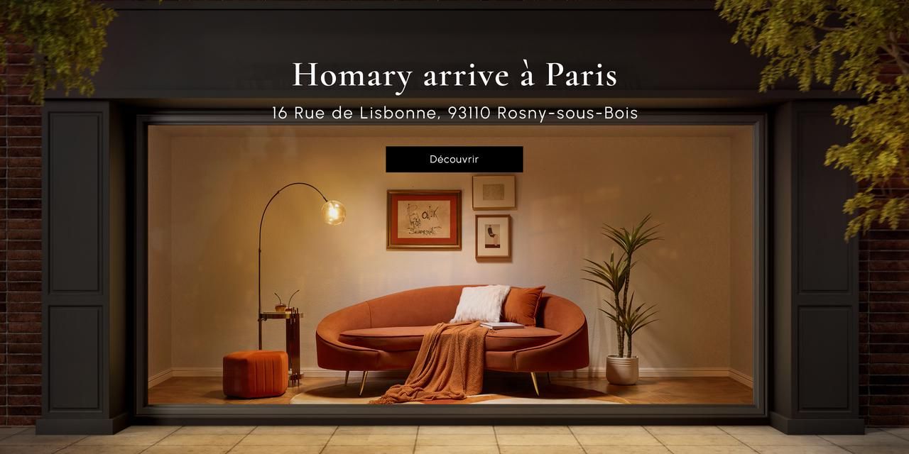3D visualisation of a Homary store interior design