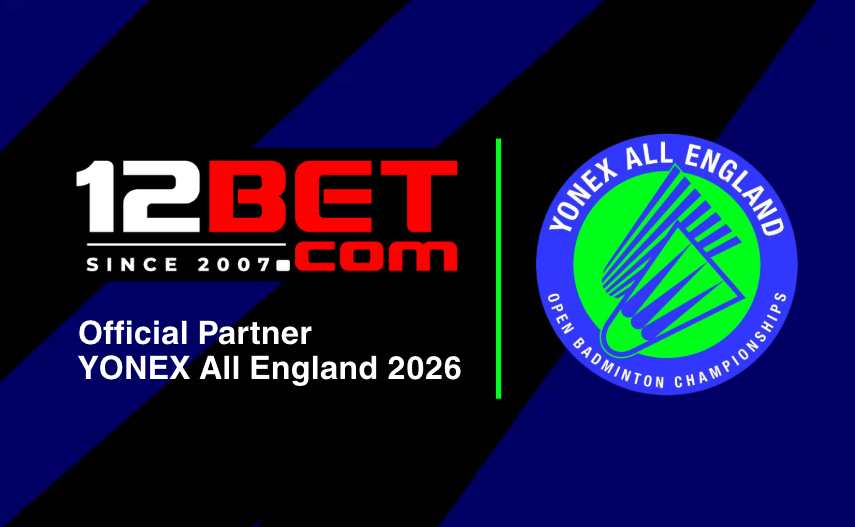 Logo 12BET và giải YONEX All England Open Badminton Championships 2026
