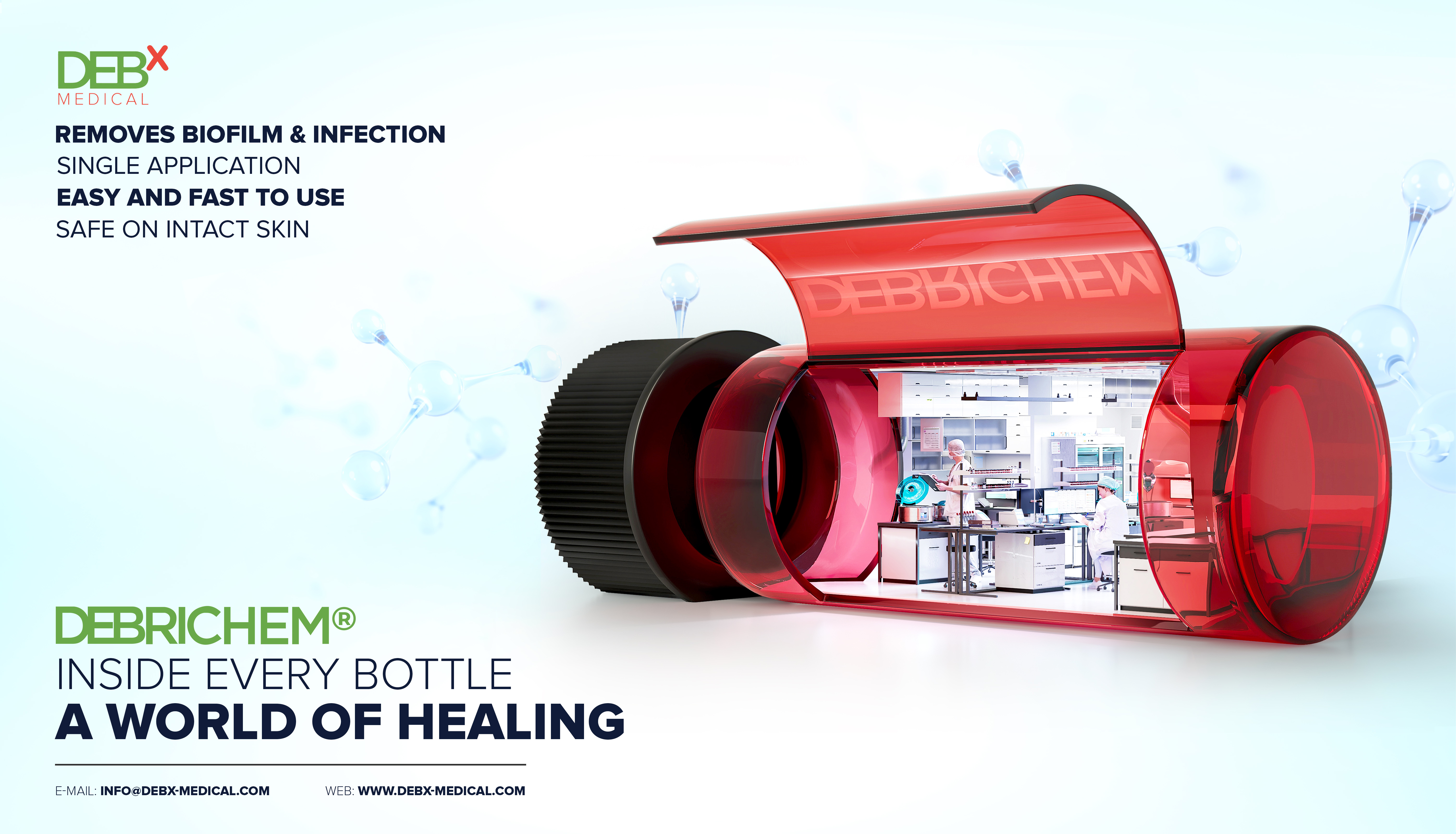 DEBRICHEM® funciona en 60 segundos