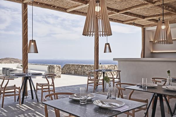 Restaurant at Radisson Blu Euphoria Resort, Mykonos