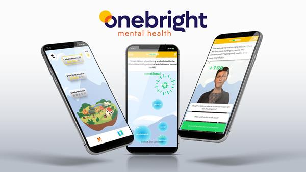  partnership between Onebright and Attensi, highlighting their innovative training platform for employee mental health improvement in the workplace.