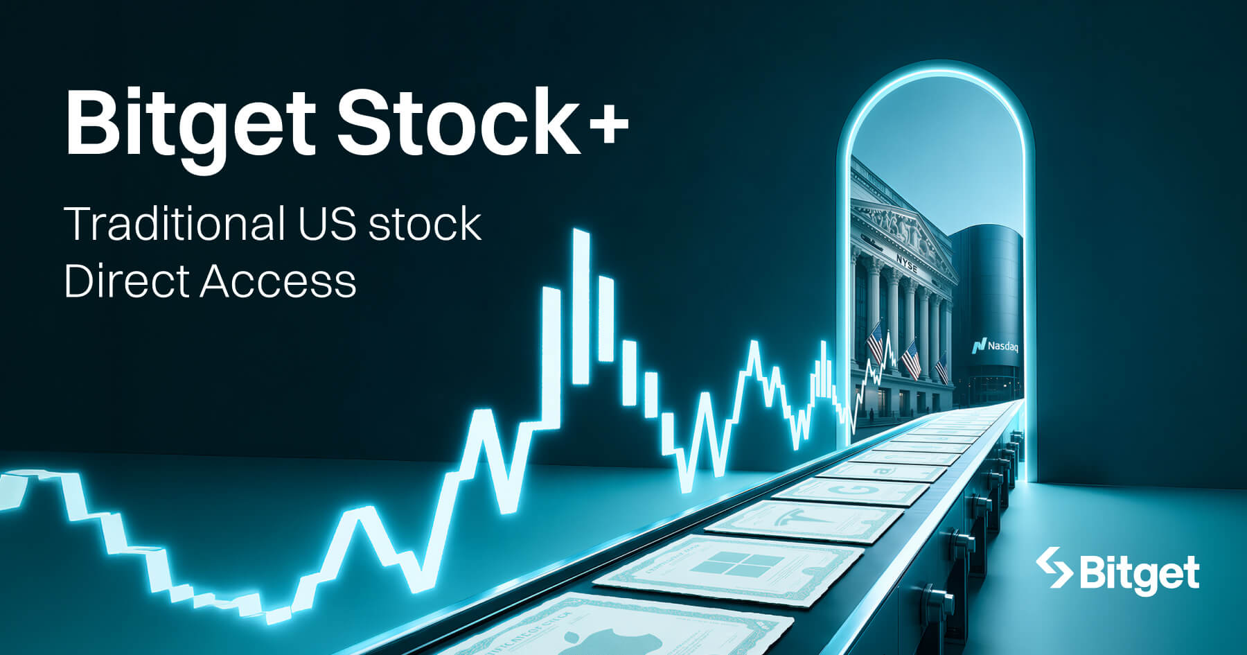 Bitget 推出 Stock+，为加密货币原生投资者带来真实美股