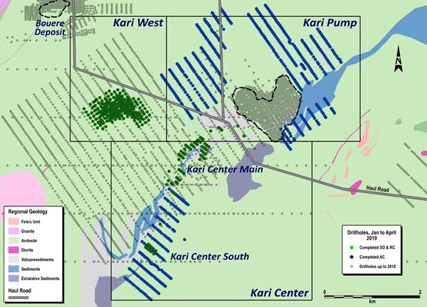 Figure 2 - Kari Area 2019 Drilling
