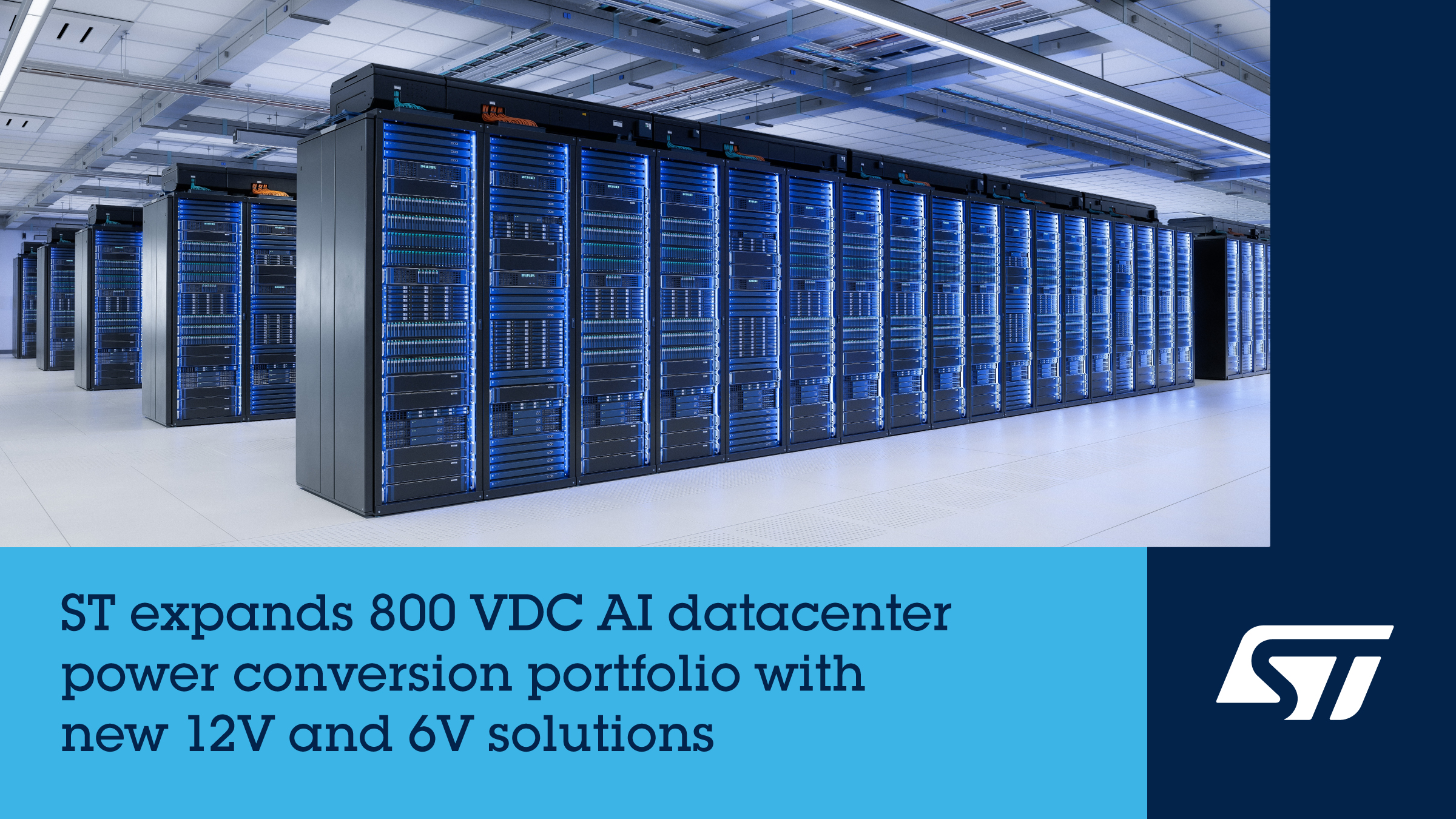ST expands 800 VDC AI datacenter power conversion portfolio