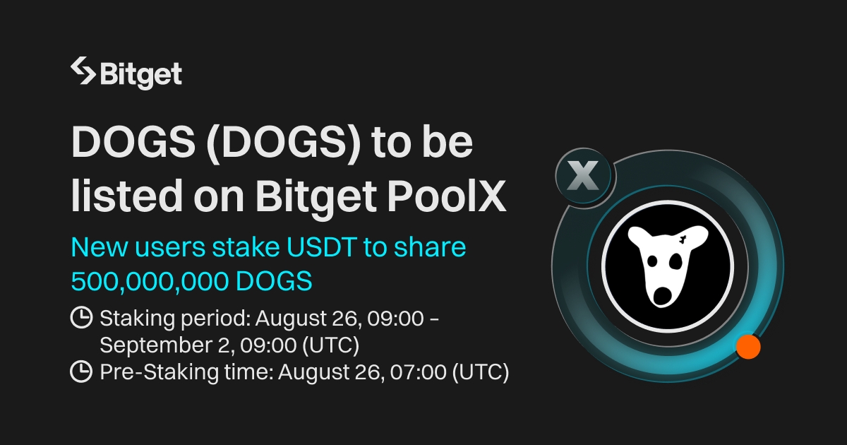 Bitget's Poolx Features TON-based DOGS Memecoin After Successful Pre-Market