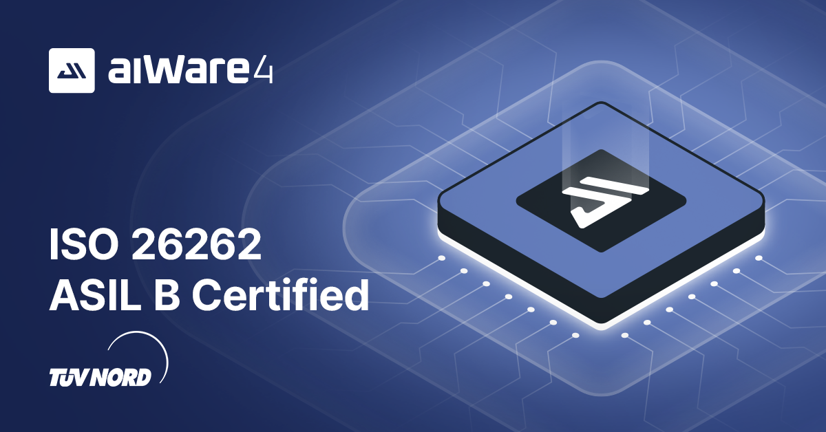 aiMotive erreicht mit der ISO26262 ASIL B-Zertifizierung für aiWare4 NPU IP als erstes Unternehmen der Branche einen Meilenstein