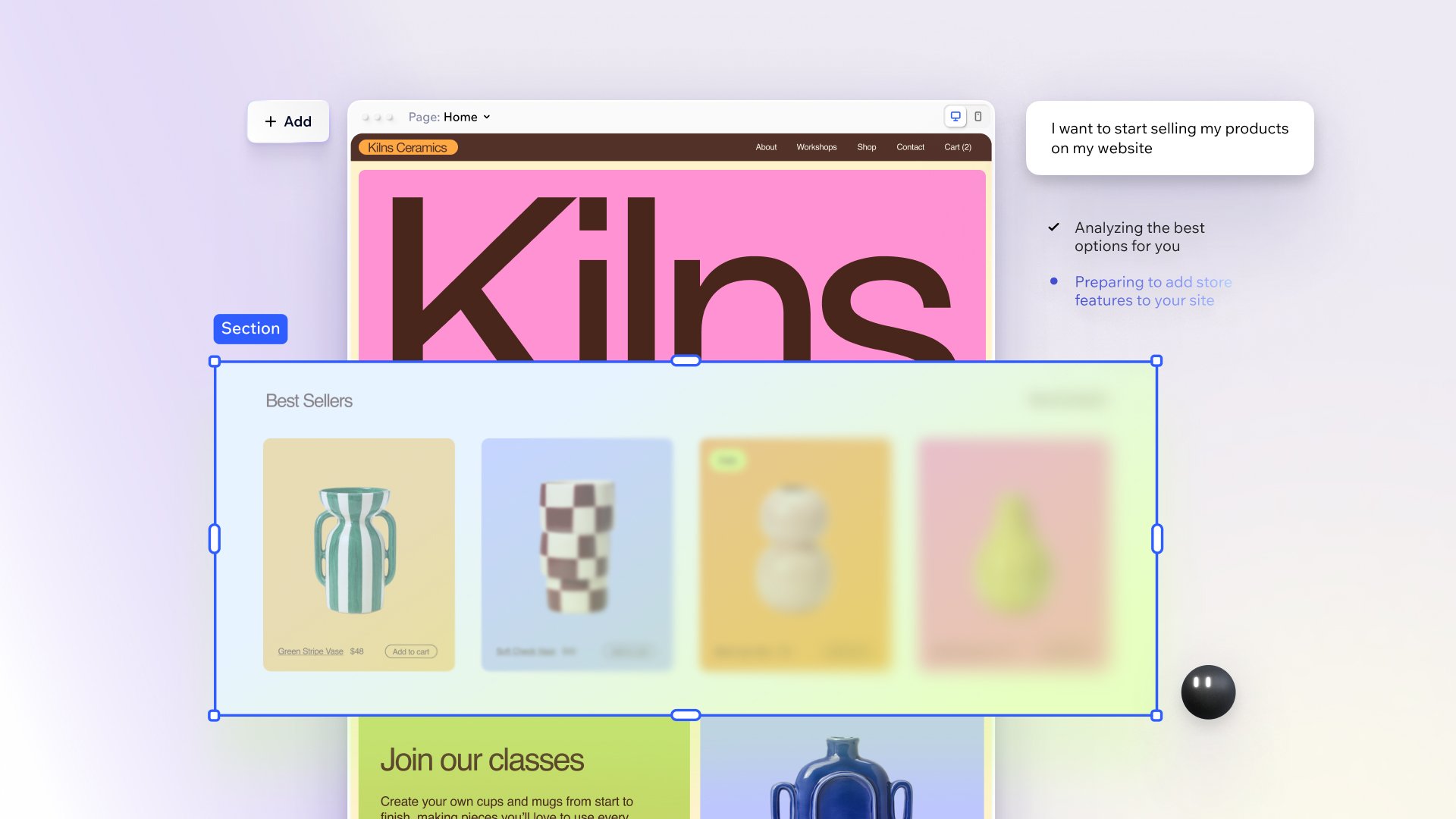 Wix Harmony combines vibe coding with visual editing capabilities.