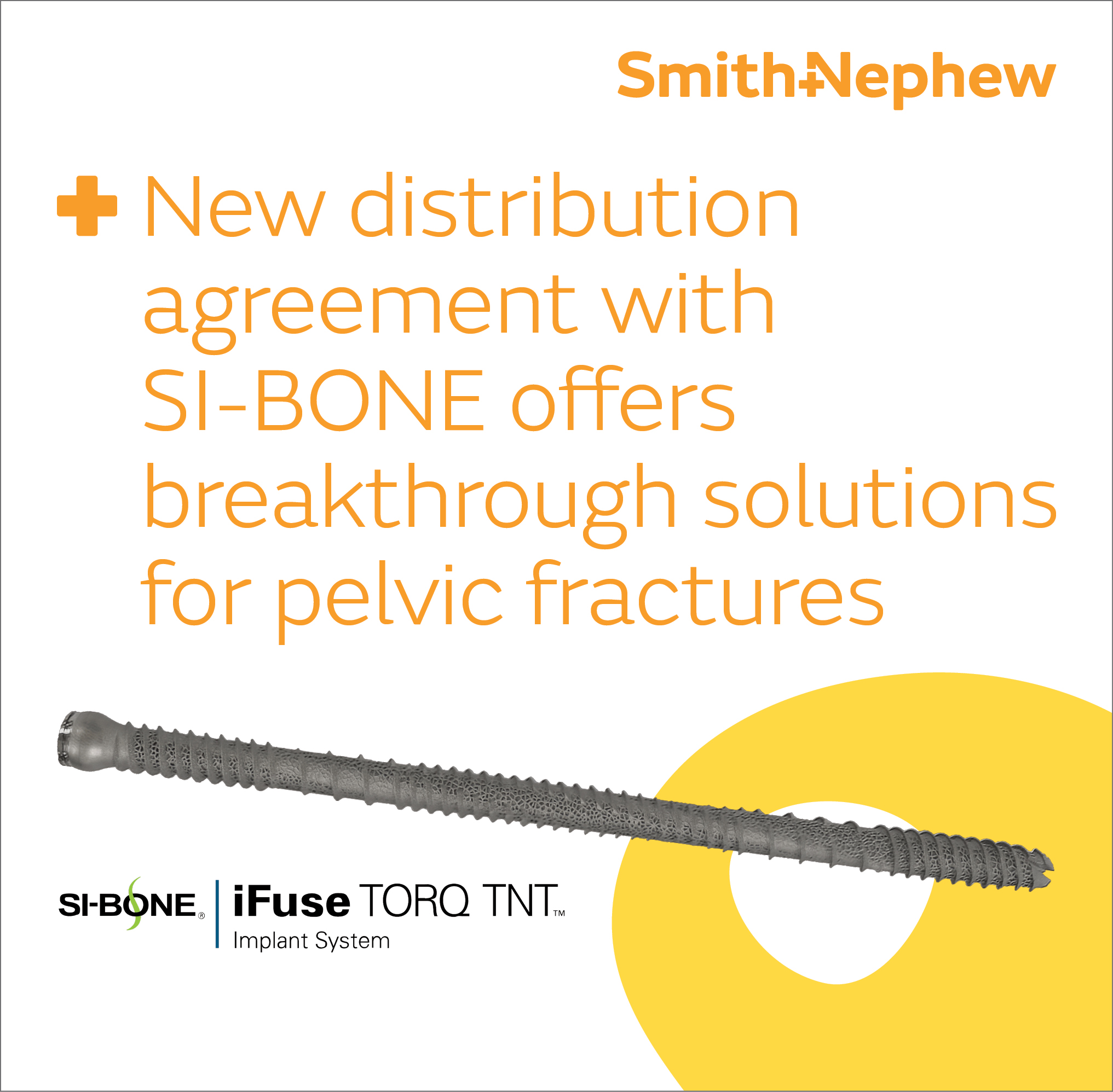 Smith+Nephew signs distribution agreement with SI-BONE 
