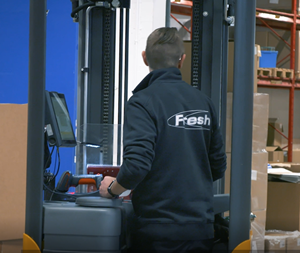 De JLT klant Fresh waardeert de JLT6012™ heftruckcomputers omdat ze bestand zijn tegen de zwaarste omstandigheden op de magazijnvloer