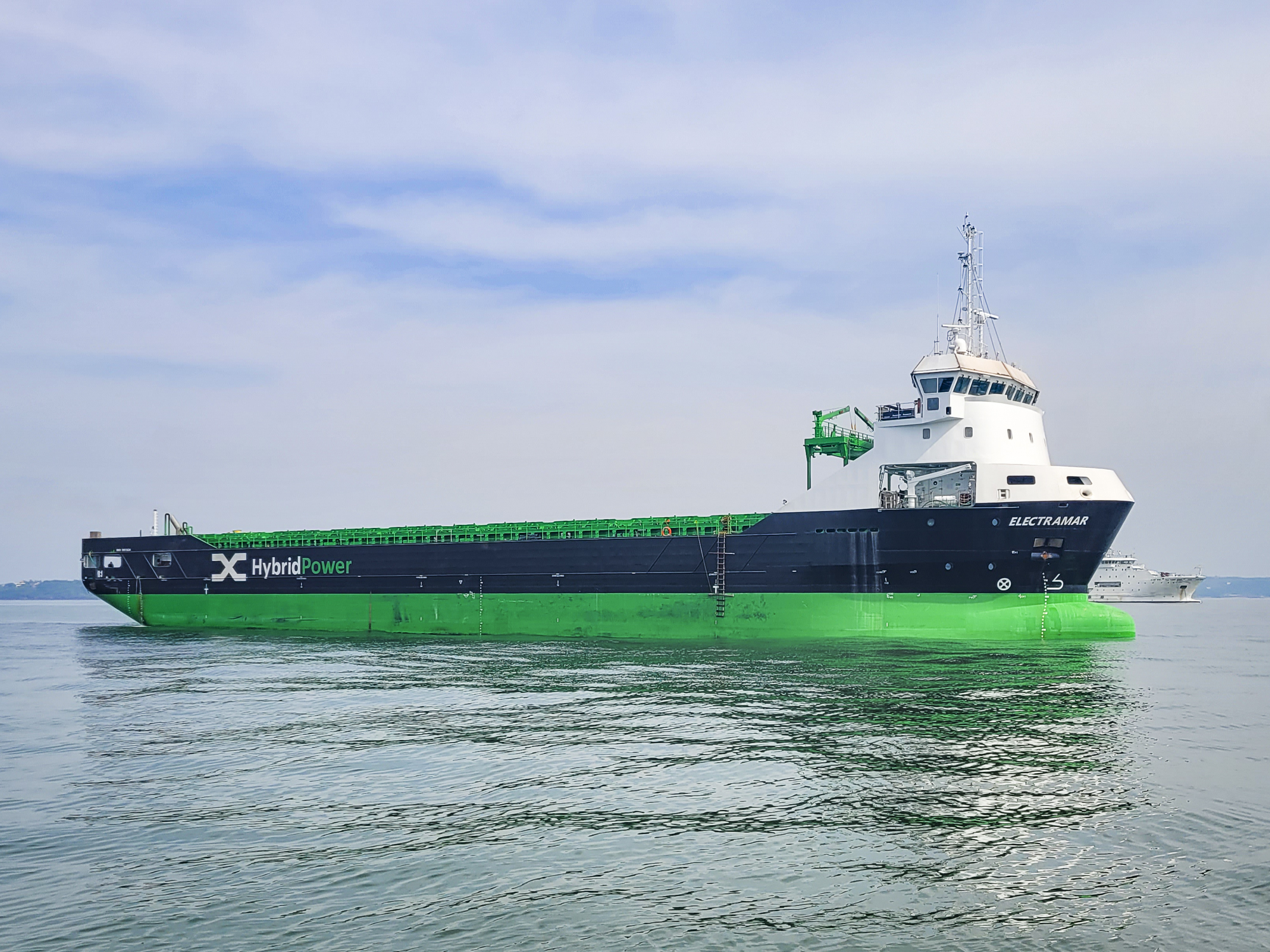 Electramar, the first vessel in the series of twelve highly energy-efficient plug-in hybrid vessels