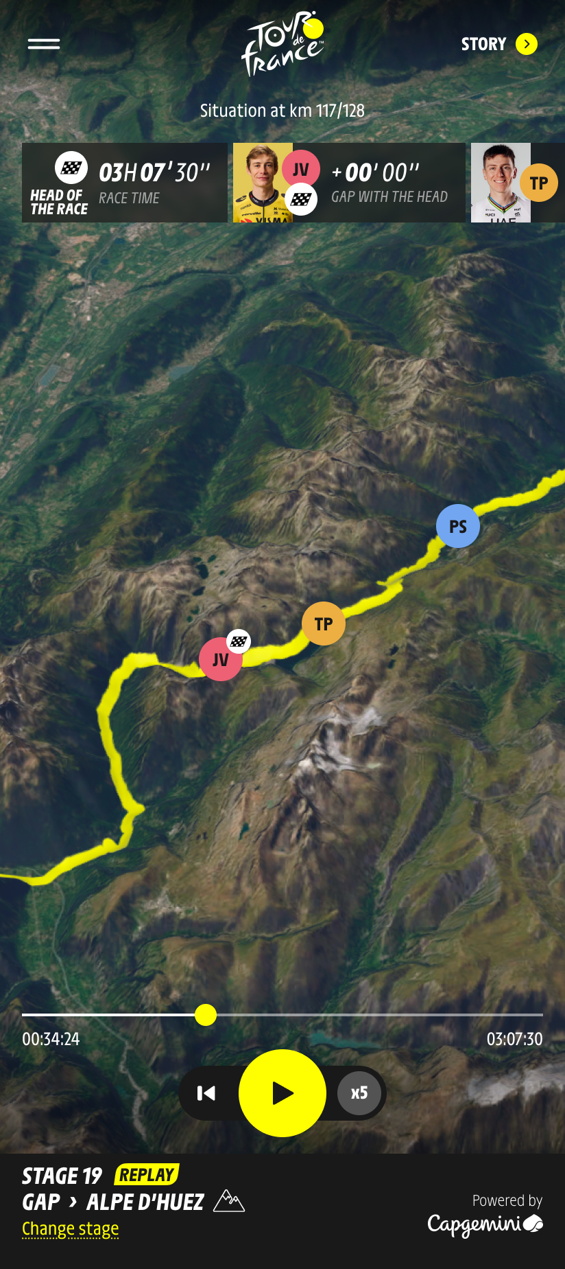 Capgemini and the Tour de France bring fans personalized, AI-powered insights with ‘Inside My Race’