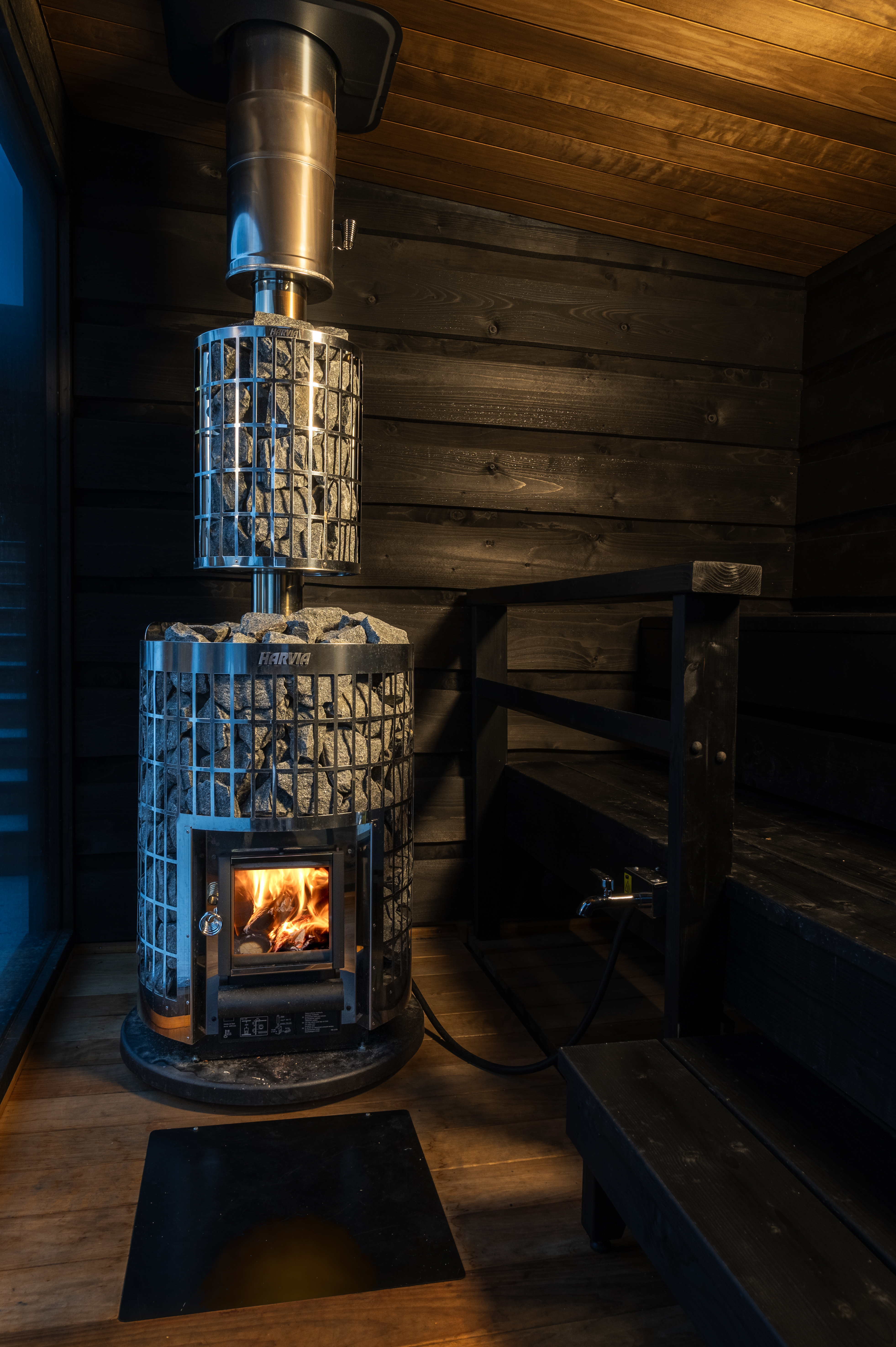 Harvia Cilindro wood-burning heater