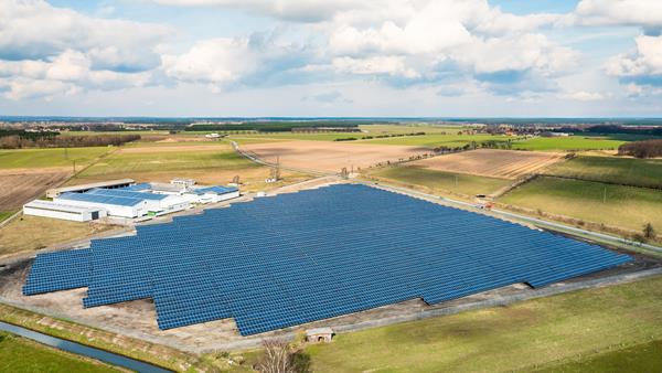 Photo of Calvörde solar plant, Germany.