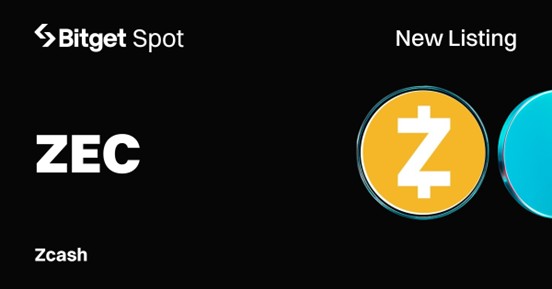 Bitget Lists Zcash (ZEC) for Spot Trading