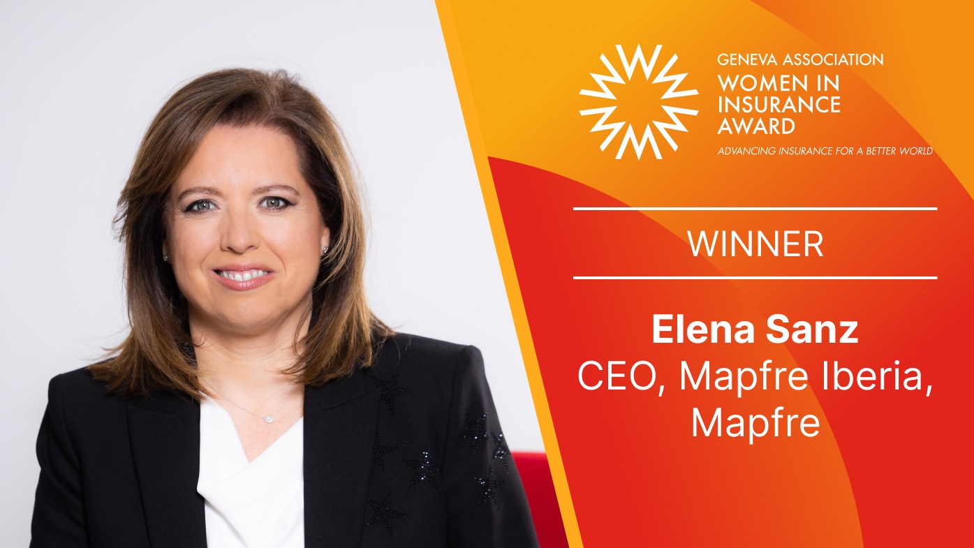 Elena Sanz, CEO of Mapfre Iberia and winner of the Geneva Association Women in Insurance Award.