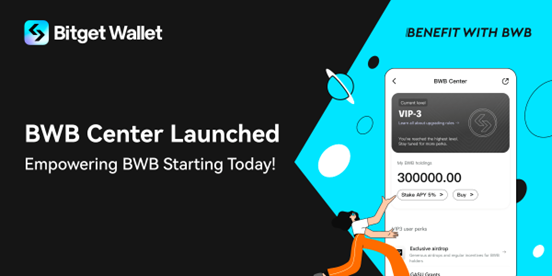 Bitget Wallet Launches BWB Center, Expanding Benefits for BWB Holders