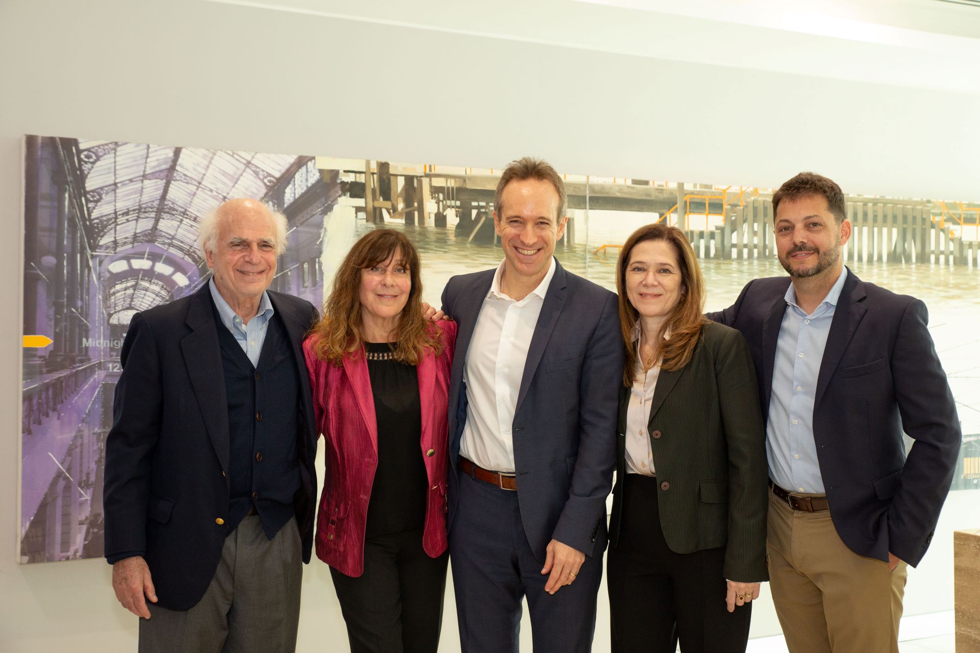 Photographed, from left to right:•Roberto Blum, CEO Blumos Group •Myriam Araya, General Manager Solutec•Nicolas Kaufmann, Latin America President IMCD•Ofelia Carranza, General Manager Sonutra Blumos•Nicolas Kantorowicz, General Manager Blumos S.A