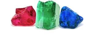 Ruby, Emerald and Sapphire from FURA Gems