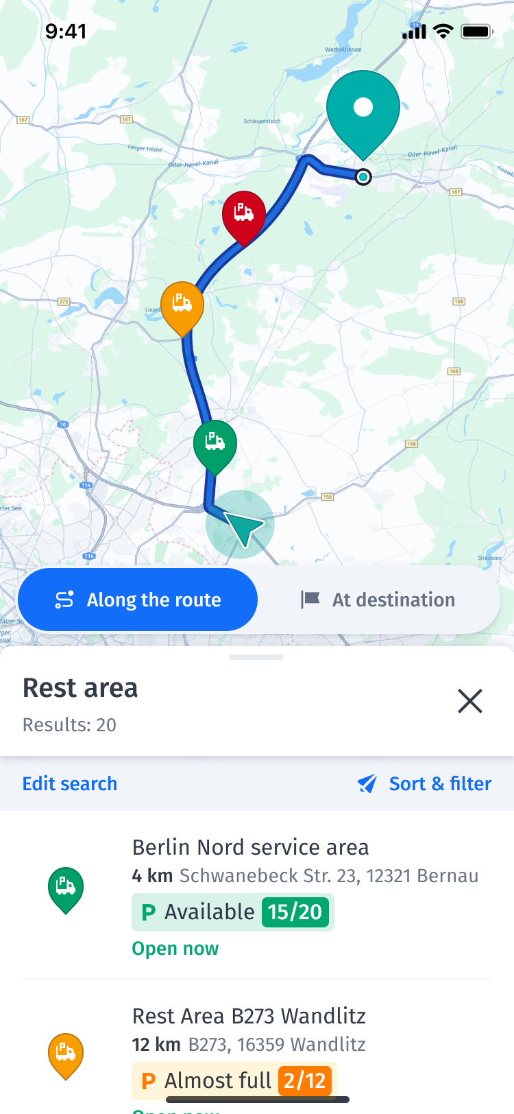 HERE WeGo Pro and Toll Collect