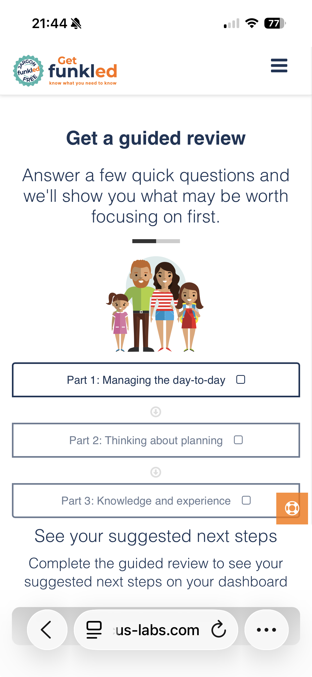 Plan your financial future. Take a financial health check and find out what you should be focusing on.