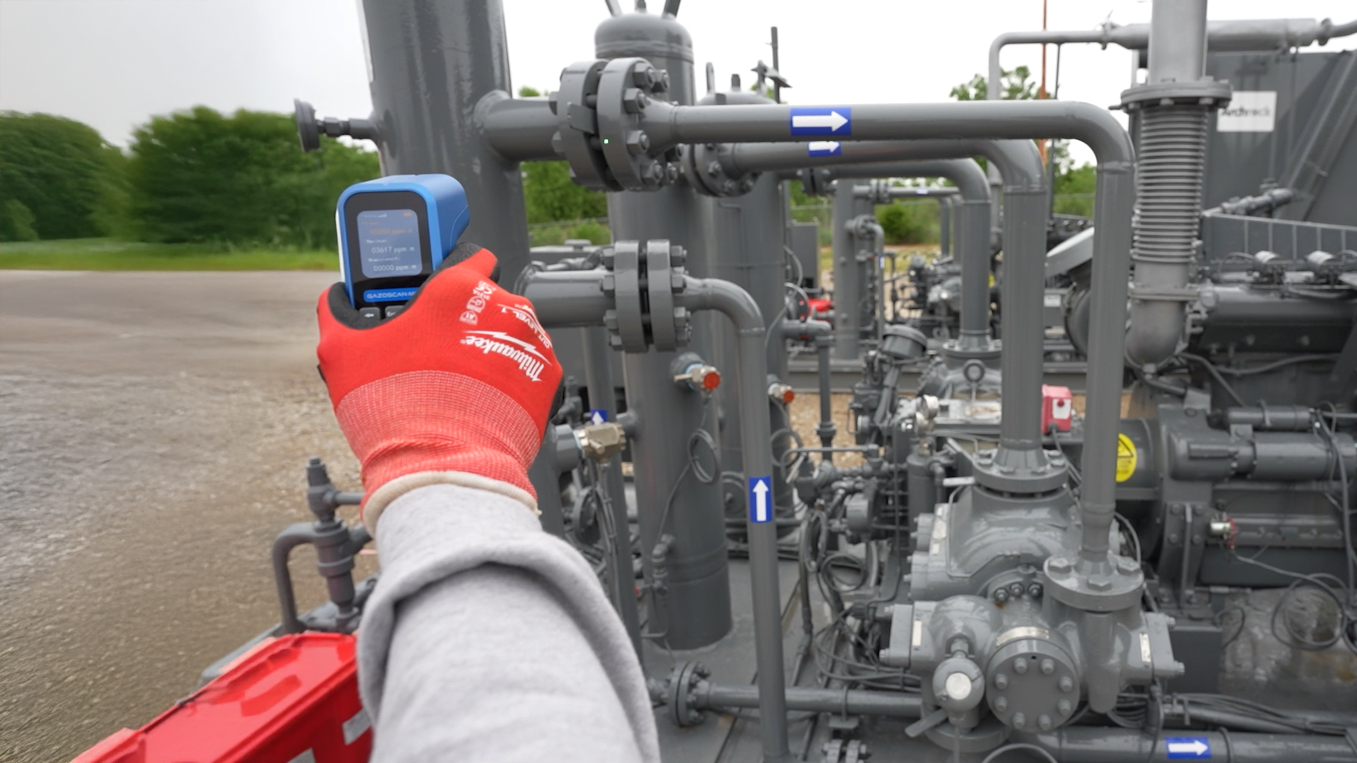 Gazoscan Mini on site scanning for Methane leaks 