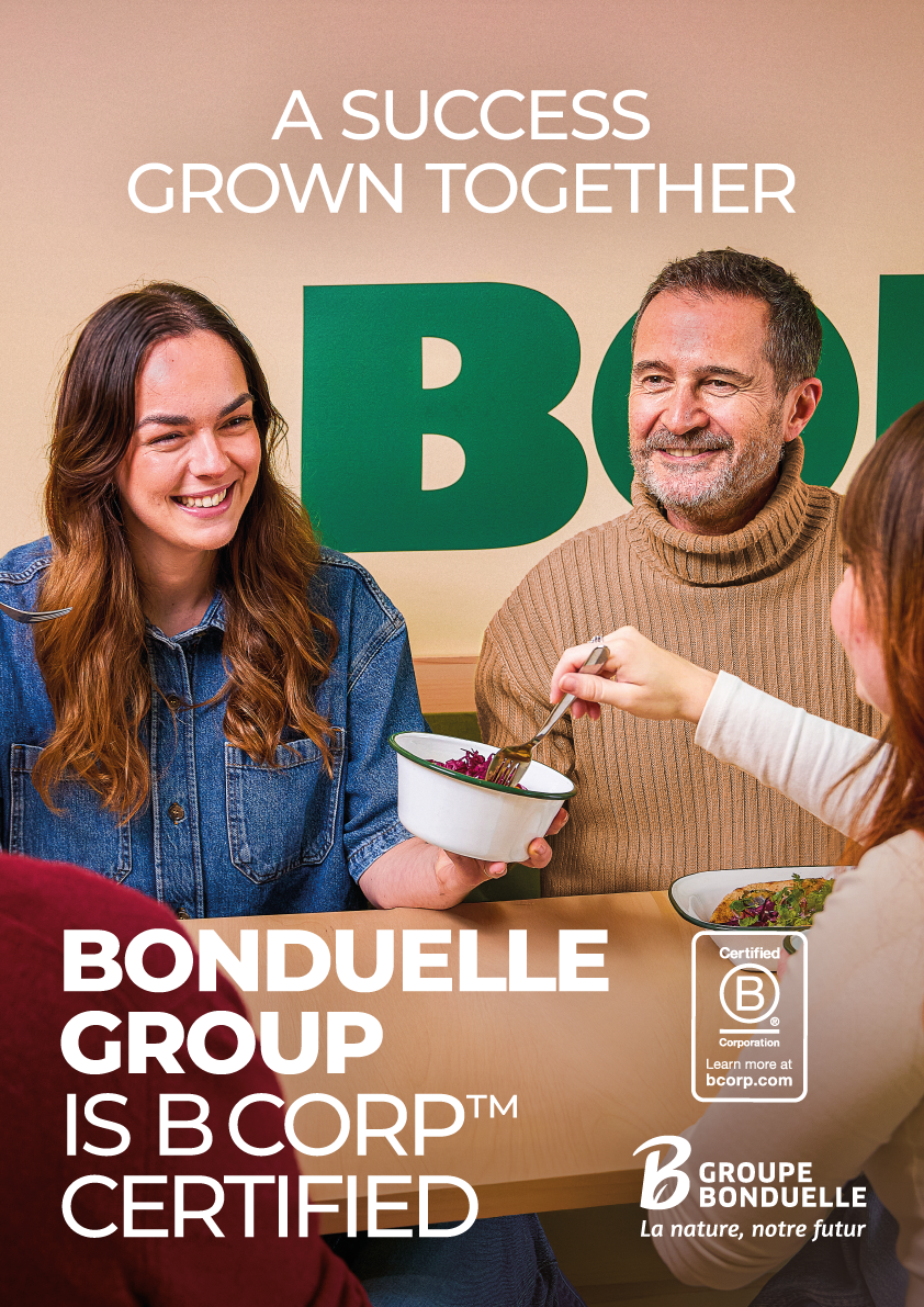 The Bonduelle Group reaches a major milestone with B Corp certification for all its activities worldwide 