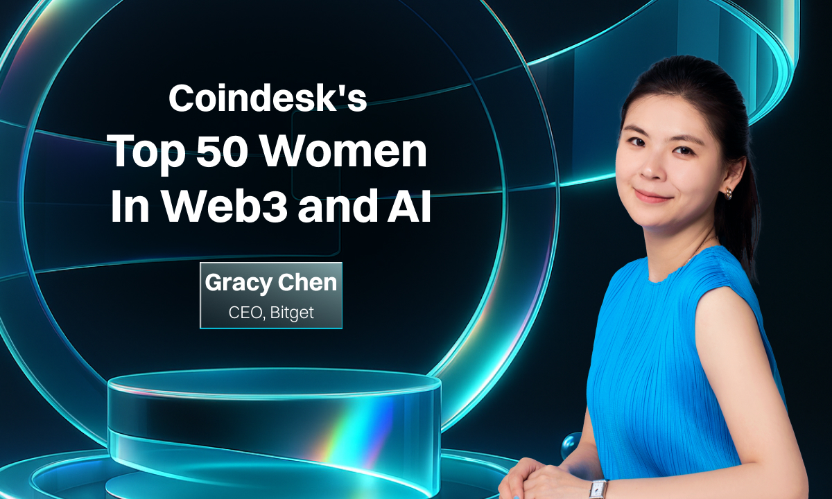 Generální ředitelka burzy Bitget Gracy Chen se umístila v žebříčku CoinDesk Top 50 žen v oblasti Web3 a AI