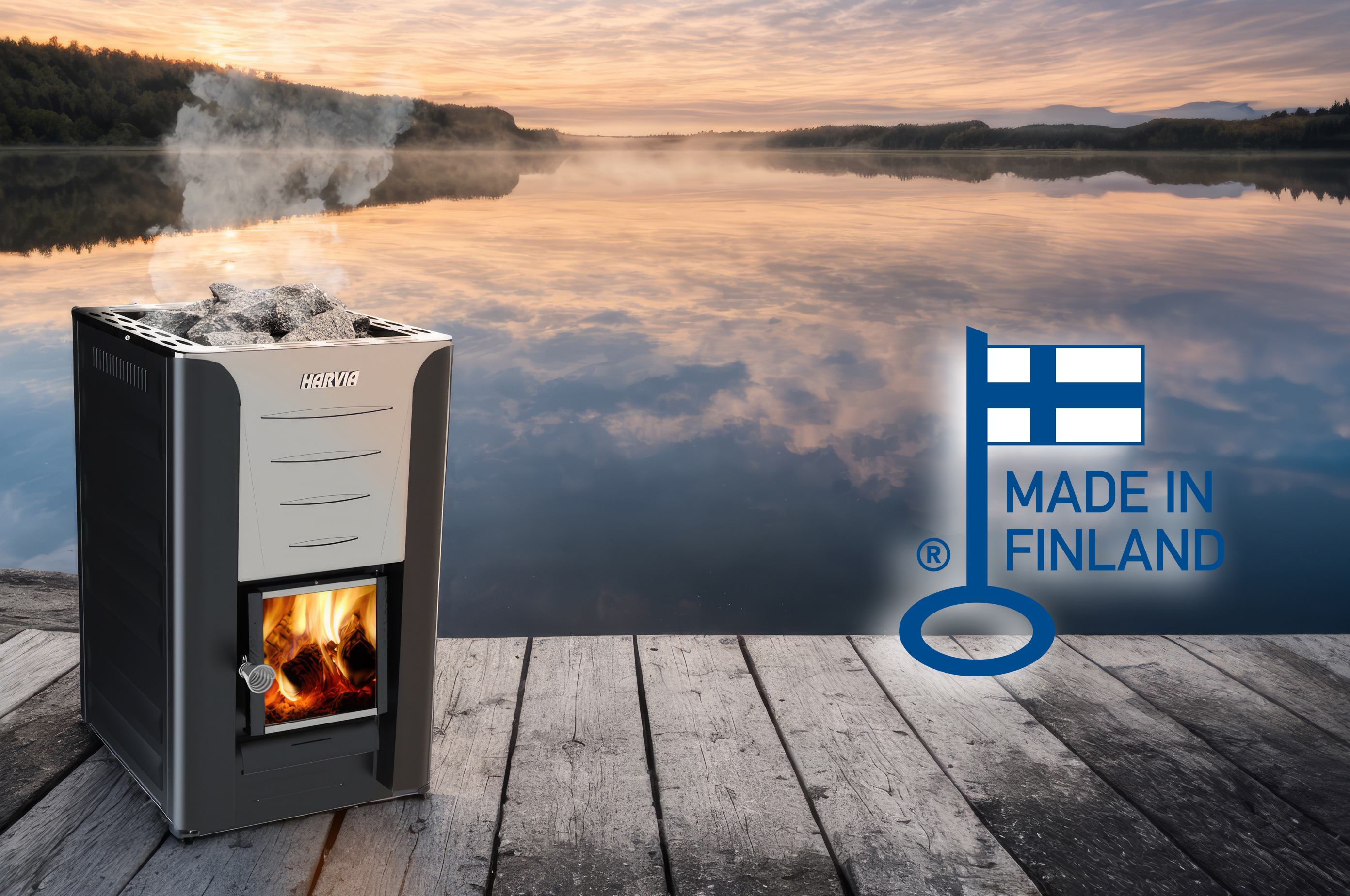 Harvia wood-burning heater awarded with the Key Flag