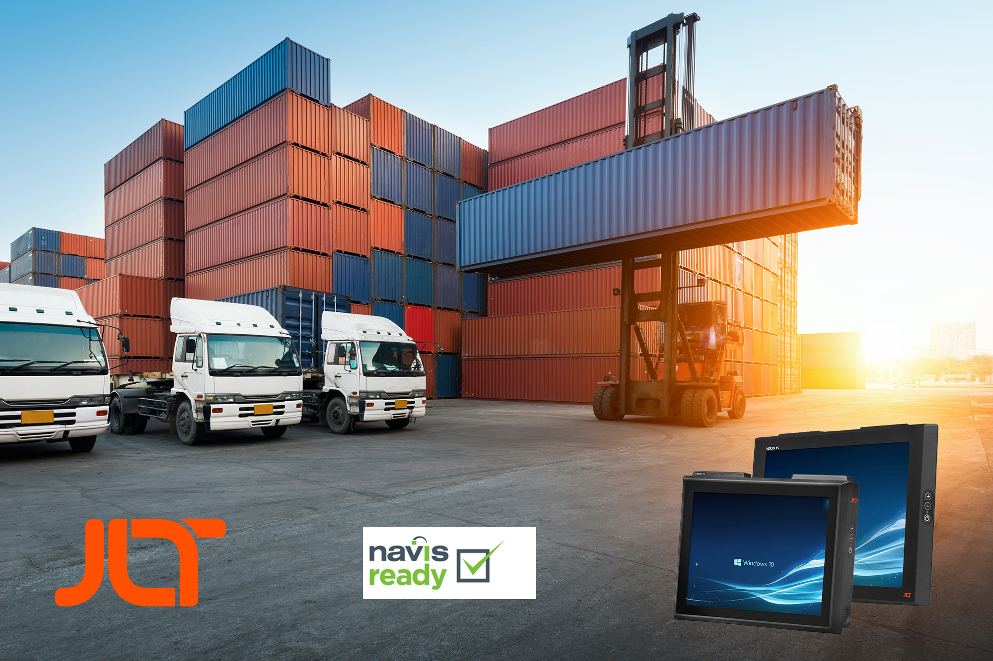 De Navis Ready JLT VERSO-computers zijn gevalideerd om de meest veeleisende havenapplicaties met gemak uit te voeren.