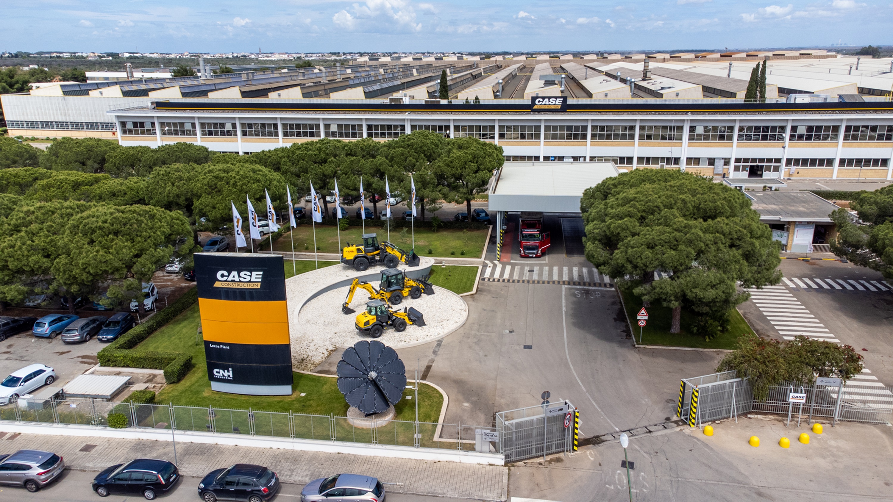 Aerial view of the Lecce Plant in Italy