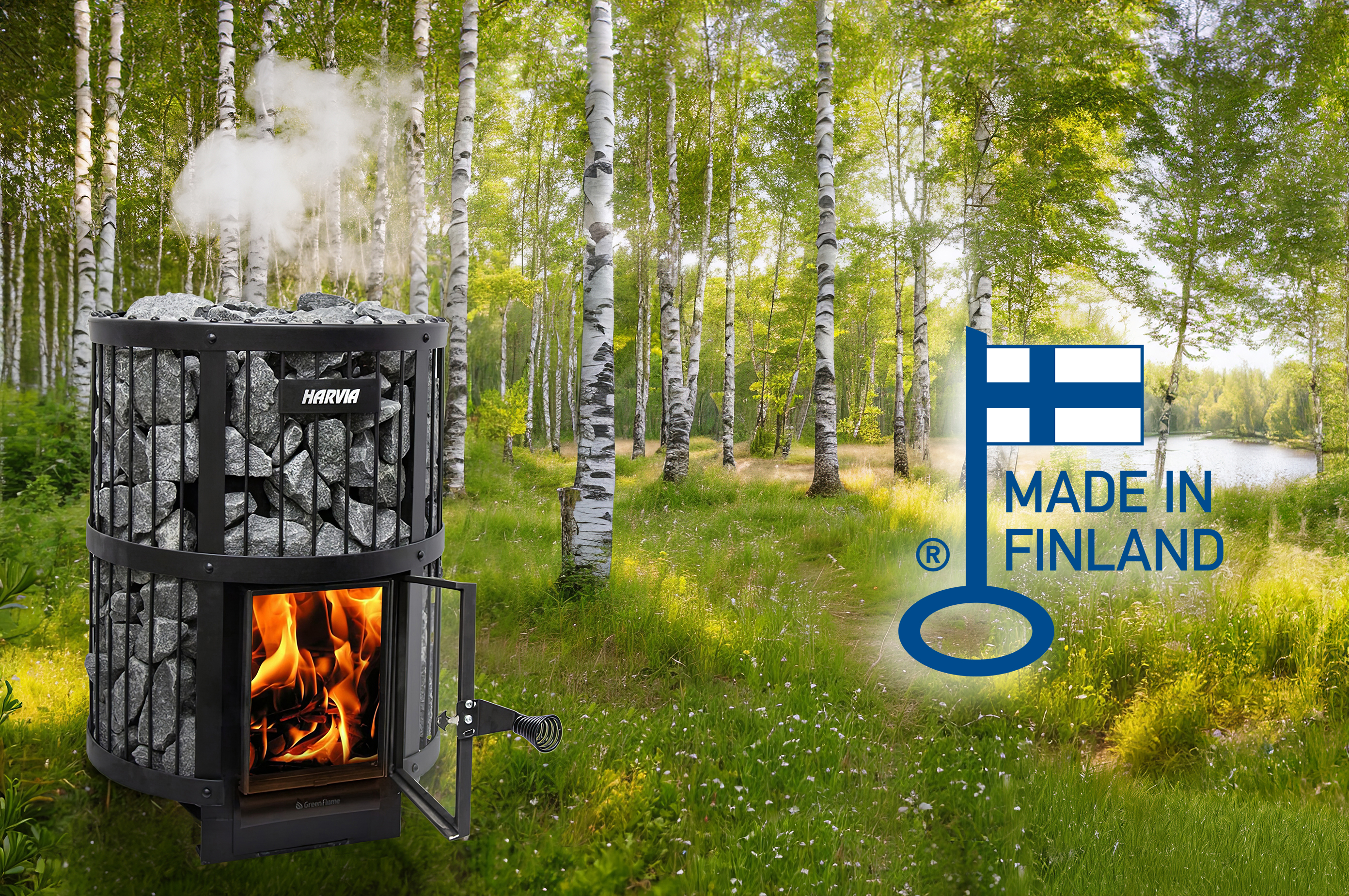 Harvia wood-burning heater awarded with the Key Flag