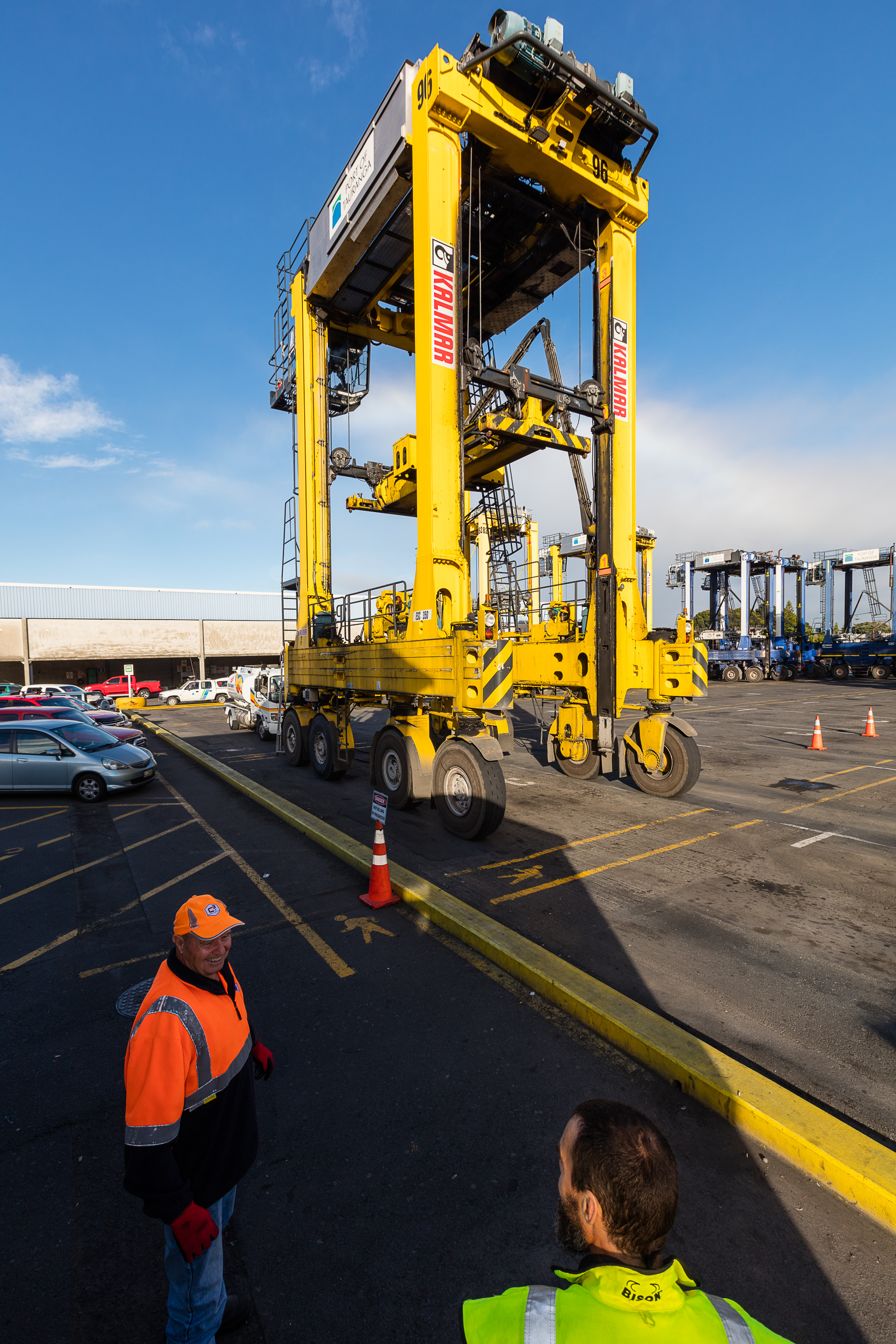 Kalmar Hybrid Straddle Carriers at Port of Tauranga