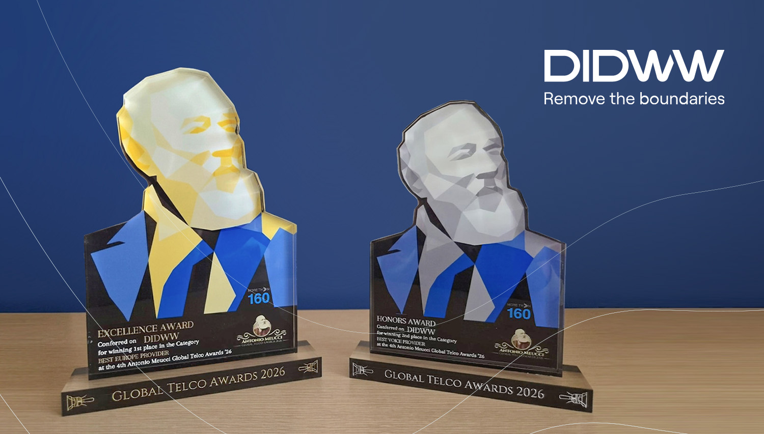 DIDWW named Best Europe Provider and Best Voice Provider at the Antonio Meucci Awards 2026