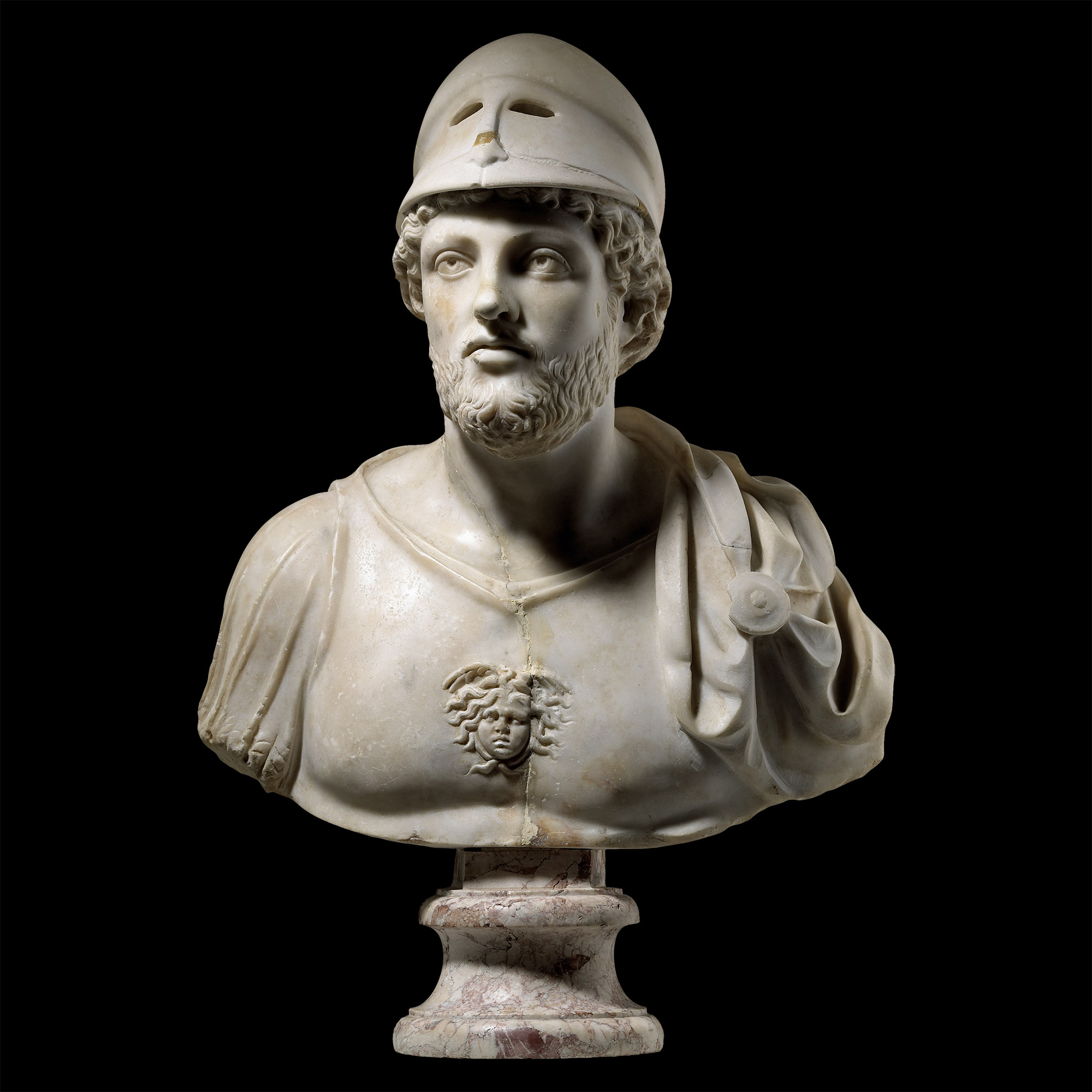 Roman Marble Helmetted and Cuirassed Bust of Mars, the God of War, Timeline Auctions Ltd
